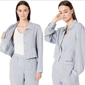 DESIGNER NWT Eileen Fisher Organic Linen Jacket